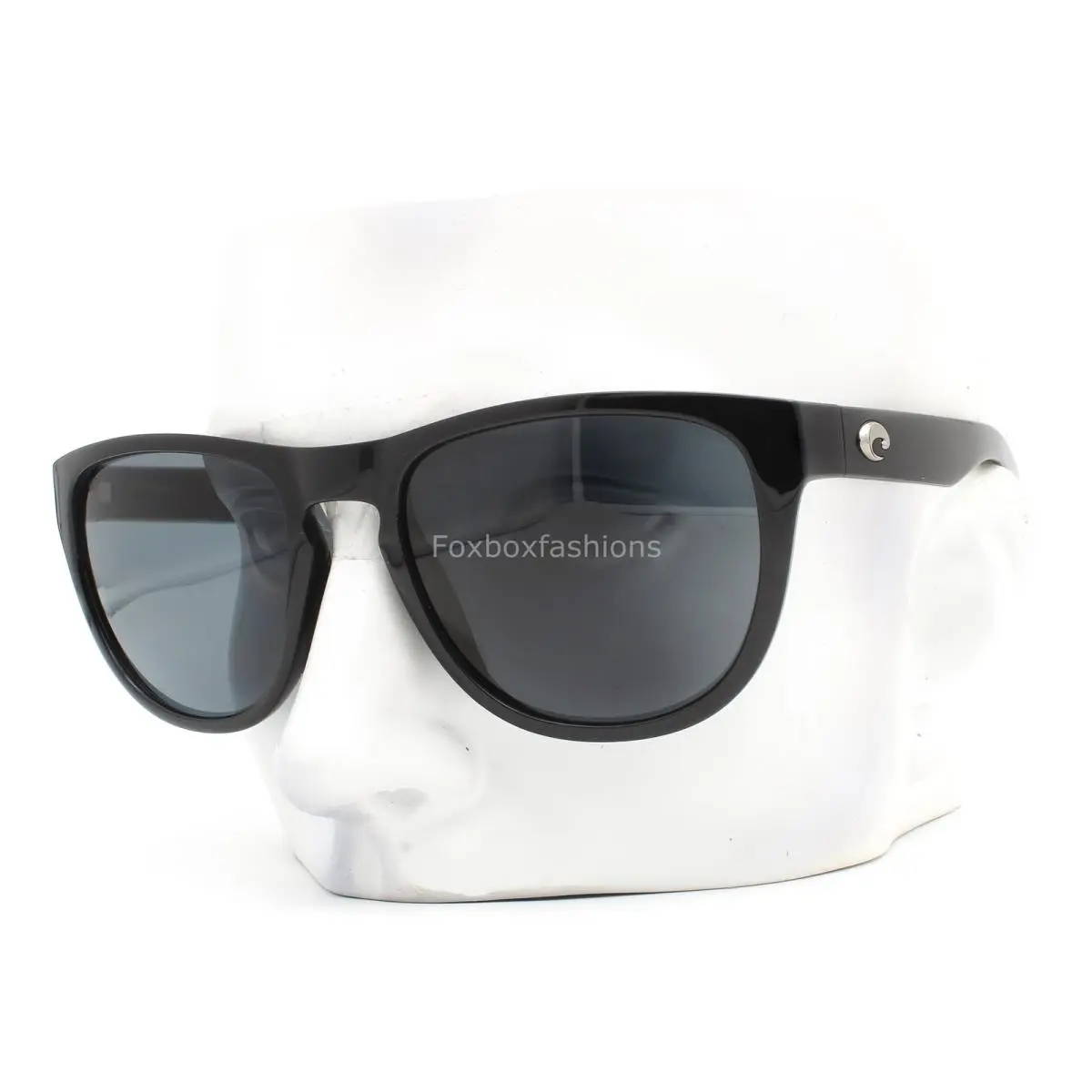 Costa Del Mar Irie Sunglasses Polished Black Polarized Plastic Lens 580P W/case