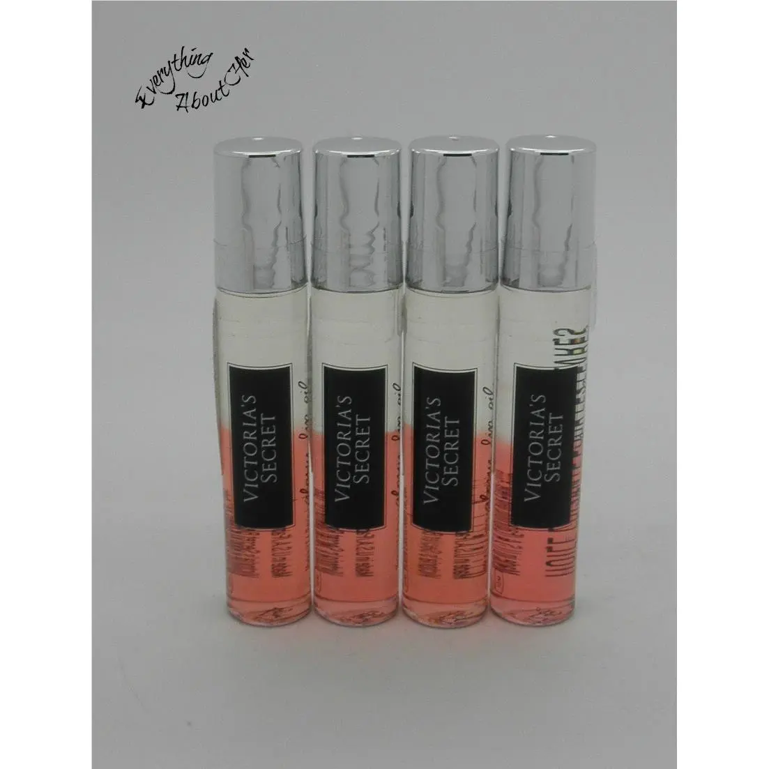 Lot of 4 Victoria`s Secret Vanilla Sunrise Glossy Lip Oil 3 oz