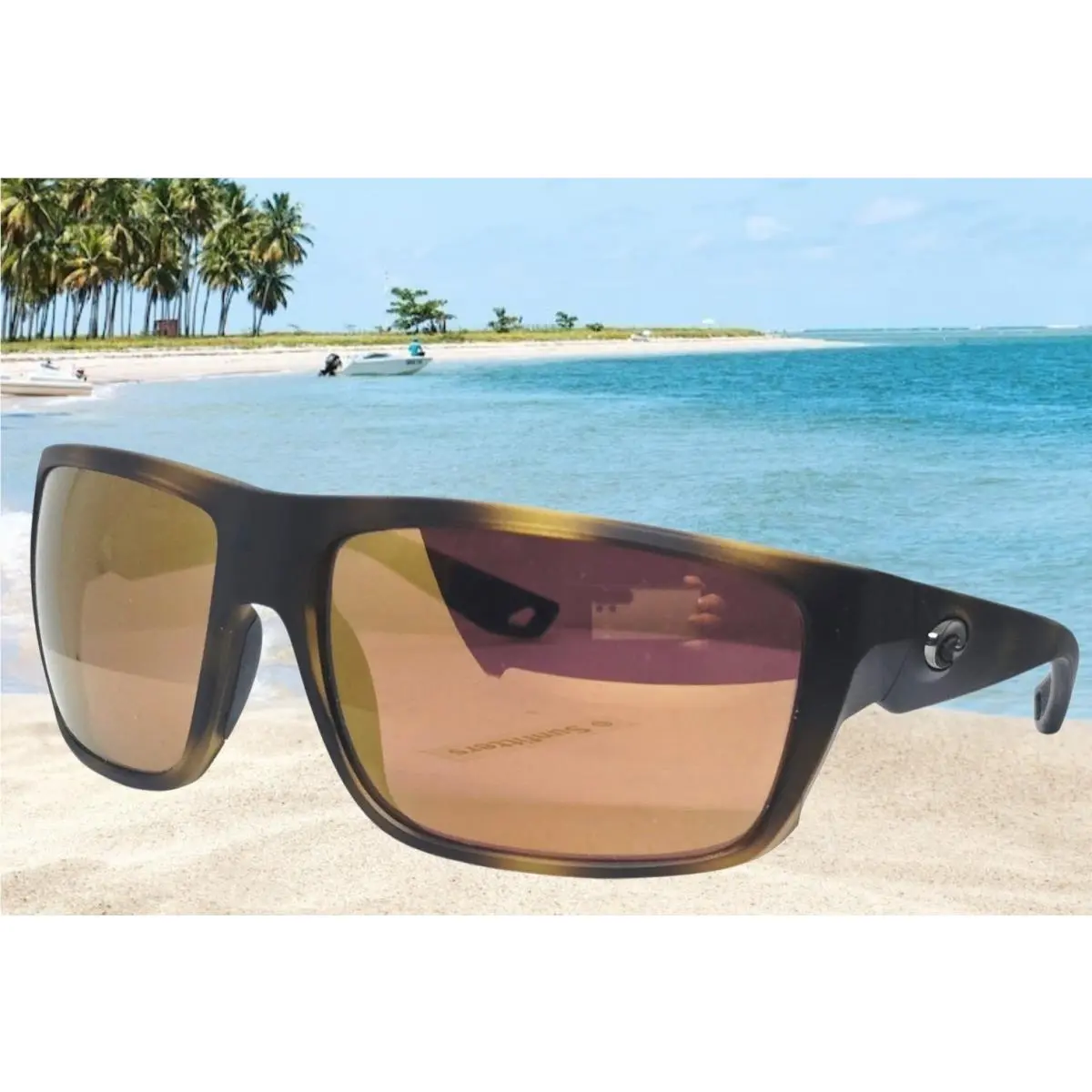 Costa Del Mar Matte Tortoise/gold Mirror Fly Line Polarized 580G Sunglasses