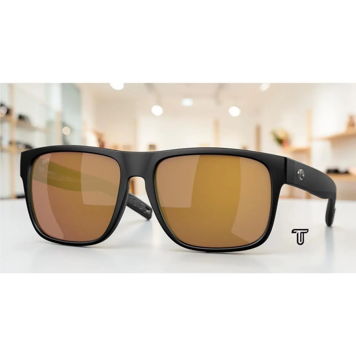 Costa 6S9013 901317 Spearo Xl Black Gold Mirror Polarized 59 mm Men`s Sunglasses