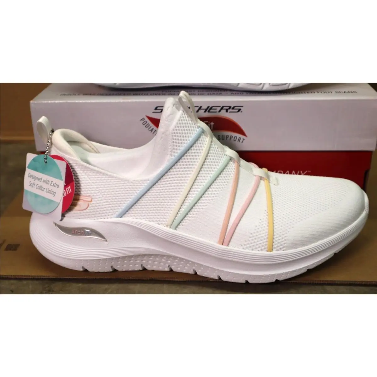 Skechers shoes - Skechers Arch Fit Bright Stride - White/Multi 1