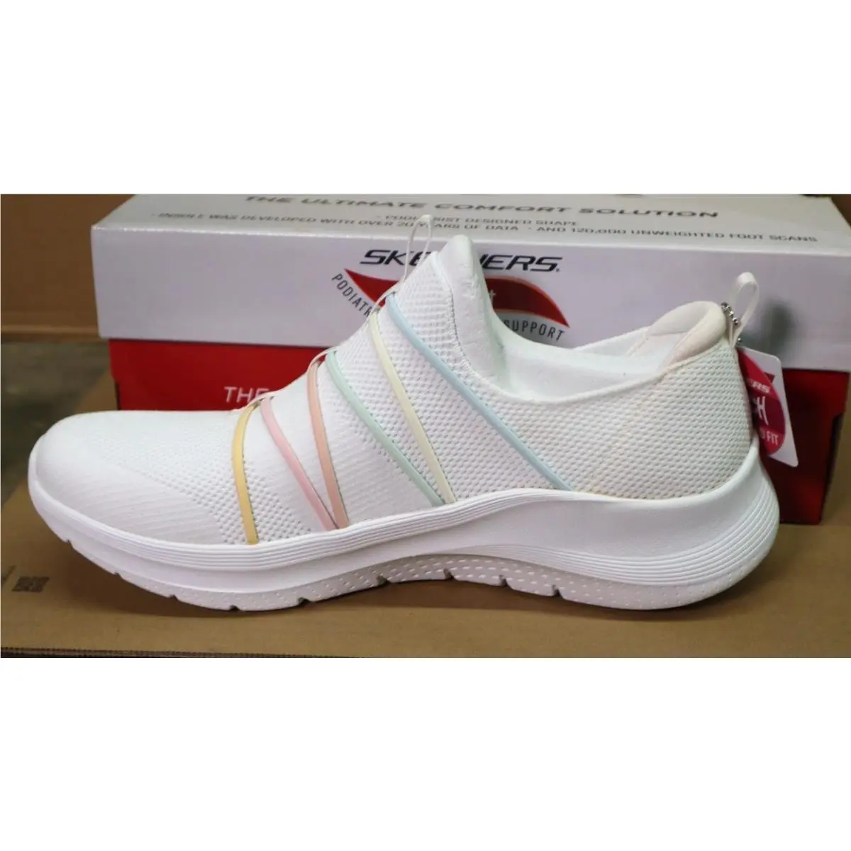 Skechers shoes - Skechers Arch Fit Bright Stride - White/Multi 3