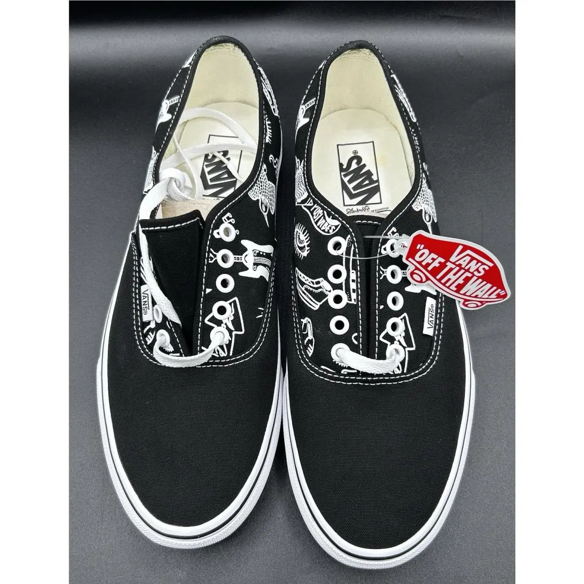 Vans Warped Tour `18 Forever Warped Skate Shoes Men`s US 10.5 Black W/box