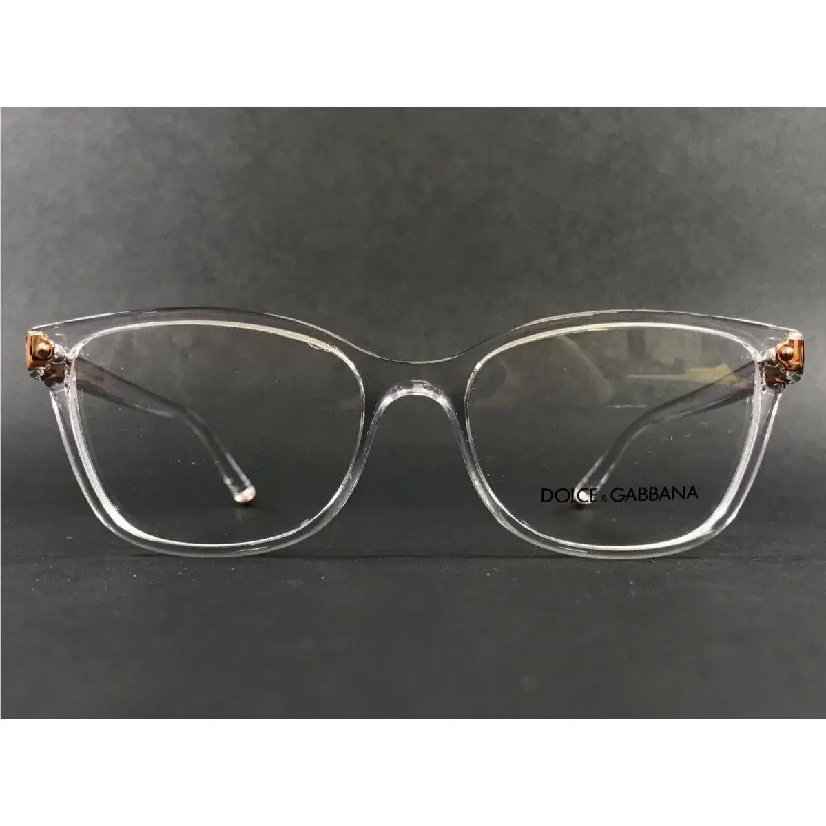 Dolce Gabbana Eyeglasses Frames DG5036 3094 Clear Rectangle Copper 53-17-140