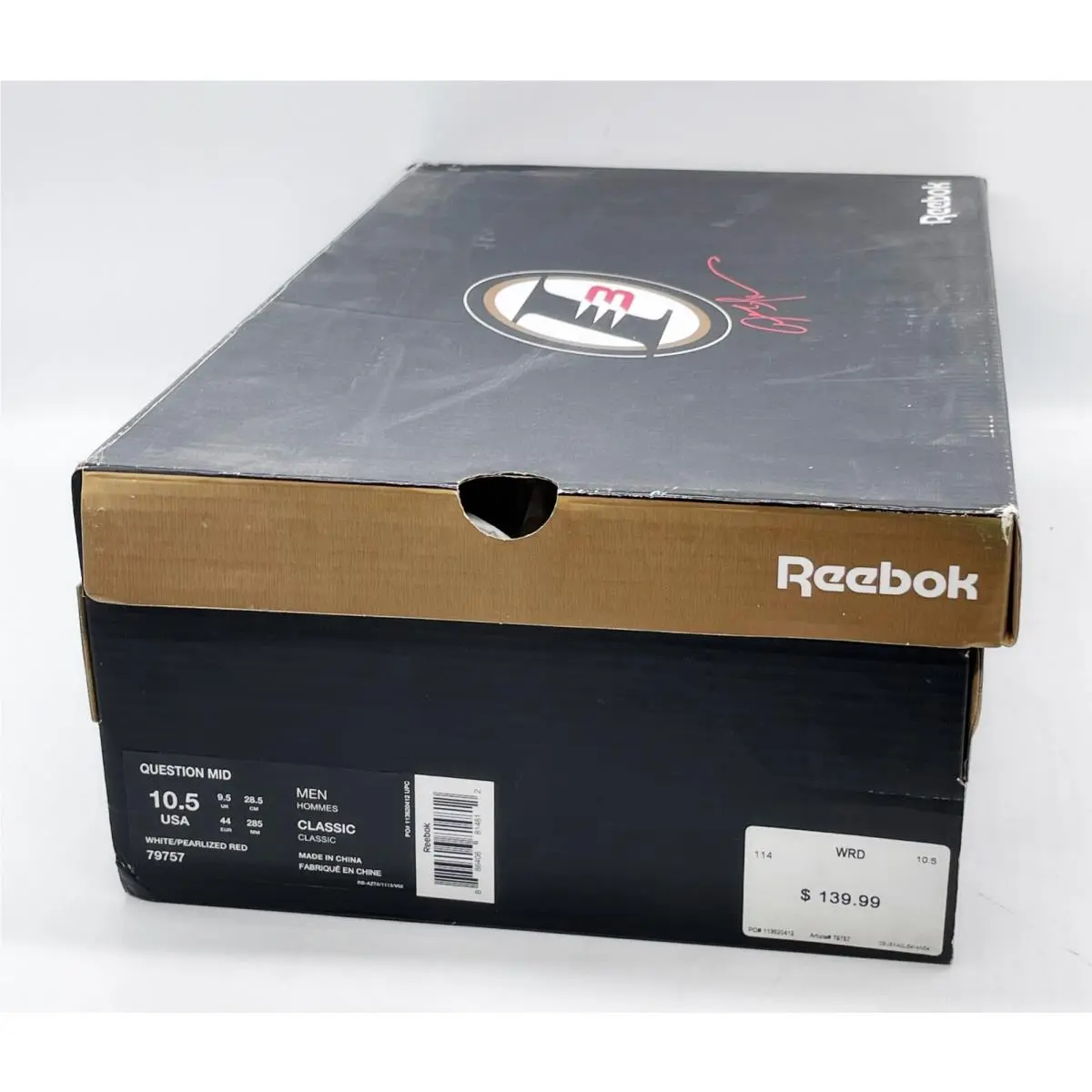 Reebok shoes - Reebok Question Mid - Question Mid - 79757 - White Pearlized Red 11