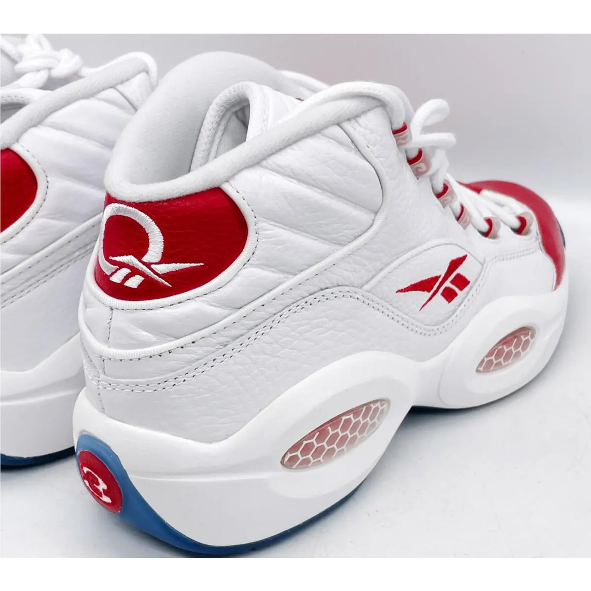 Reebok shoes - Reebok Question Mid - Question Mid - 79757 - White Pearlized Red 5