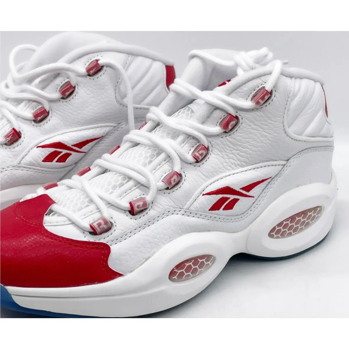 Reebok shoes - Reebok Question Mid - Question Mid - 79757 - White Pearlized Red 3