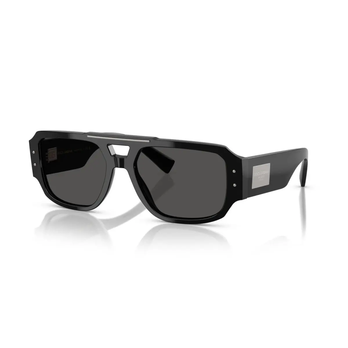 Dolce Gabbana Man Sunglasses 0DG4482 501/87 57mm Black - Dark Grey Lens