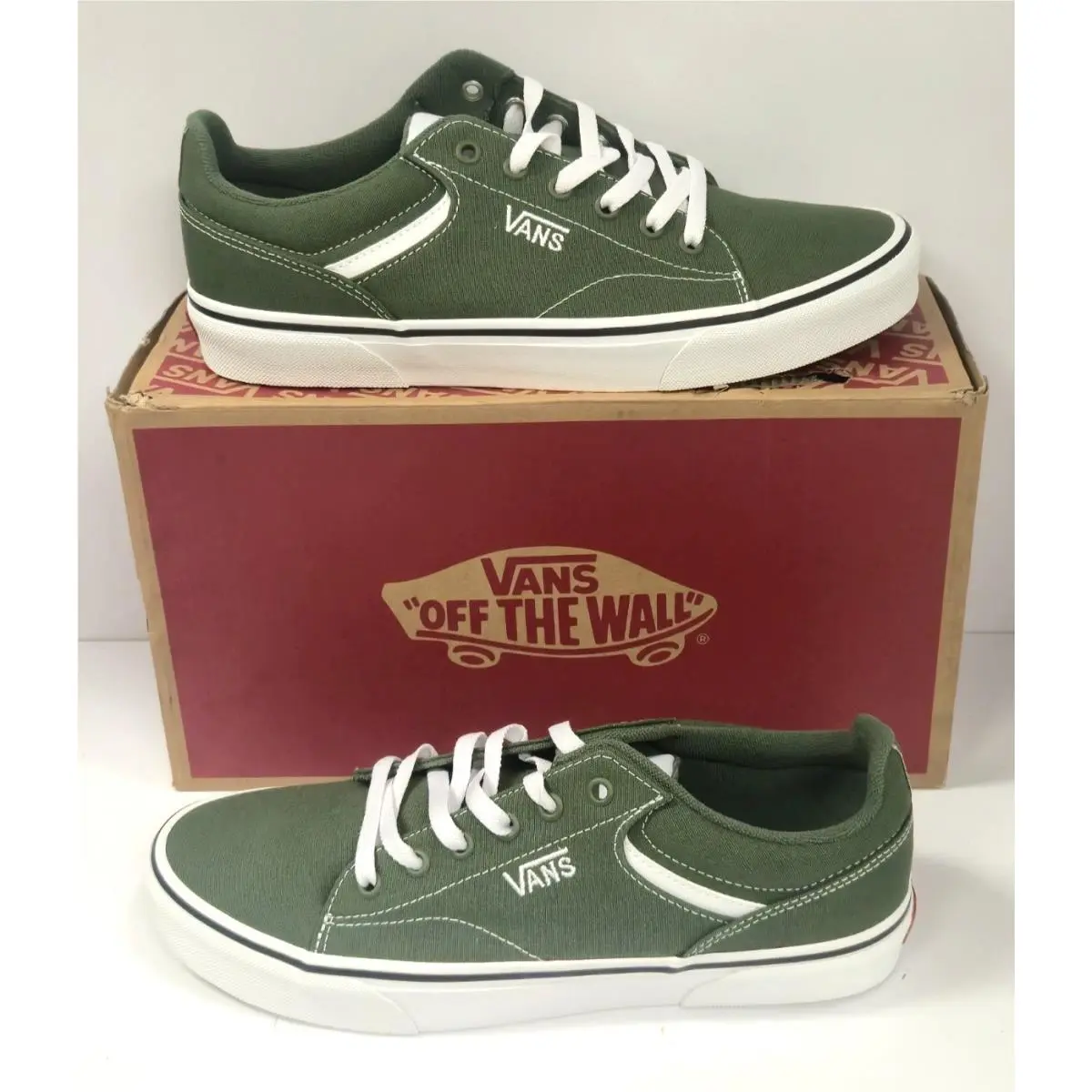 Vans Seldan Men`s Sneakers Pine Forest Green Size 10 VN000CSSEN6 w/ Box