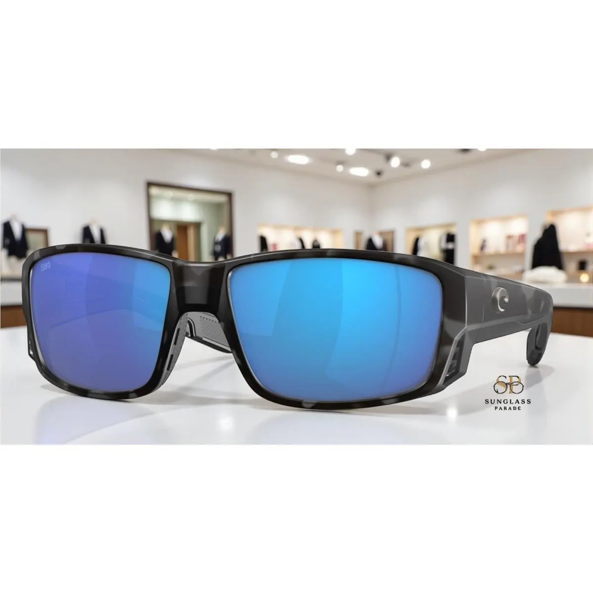 Costa 6S9105 910513 Tuna Alley Pro Tiger Shark Blue 580G 60mm Men`s Sunglasses