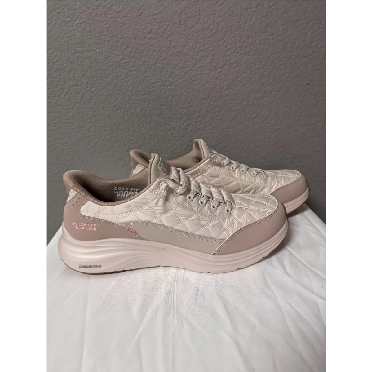 Skechers shoes - Skechers Hands Free Slip-ins Cozy Fit - 150404 - Beige 2