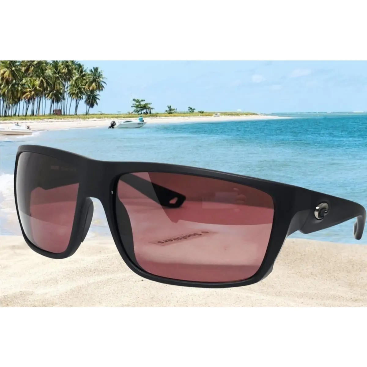 Costa Del Mar Matte Black/rose Fly Line Polarized 580G Sunglasses