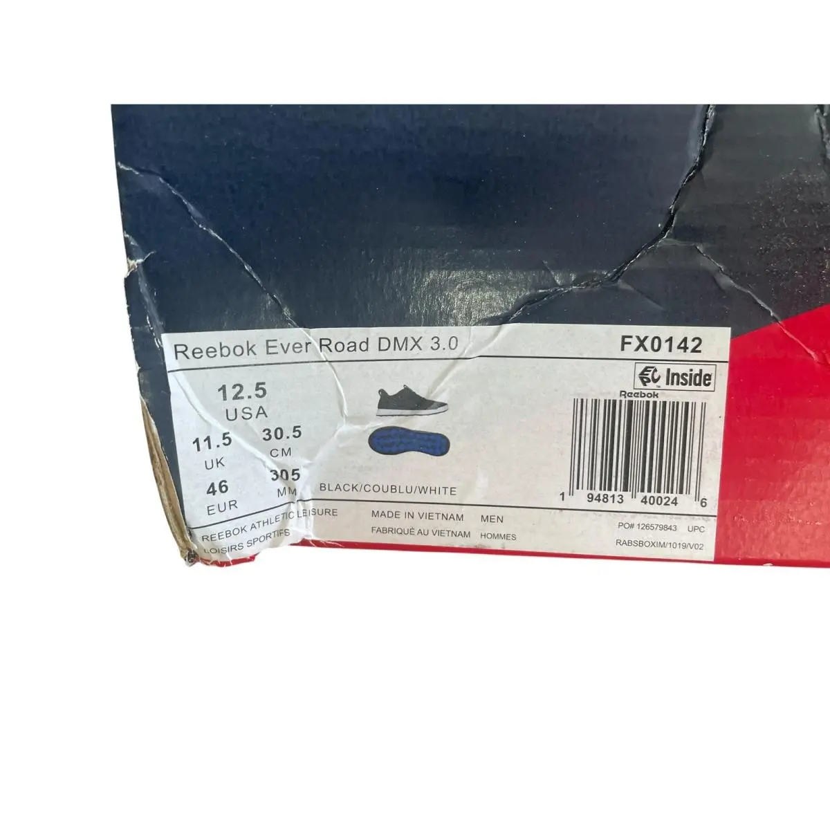 Reebok shoes - Ever Road DMX 3.0 - Ever Road DMX - KZV60 - Black (UPC: 194813400246) 7