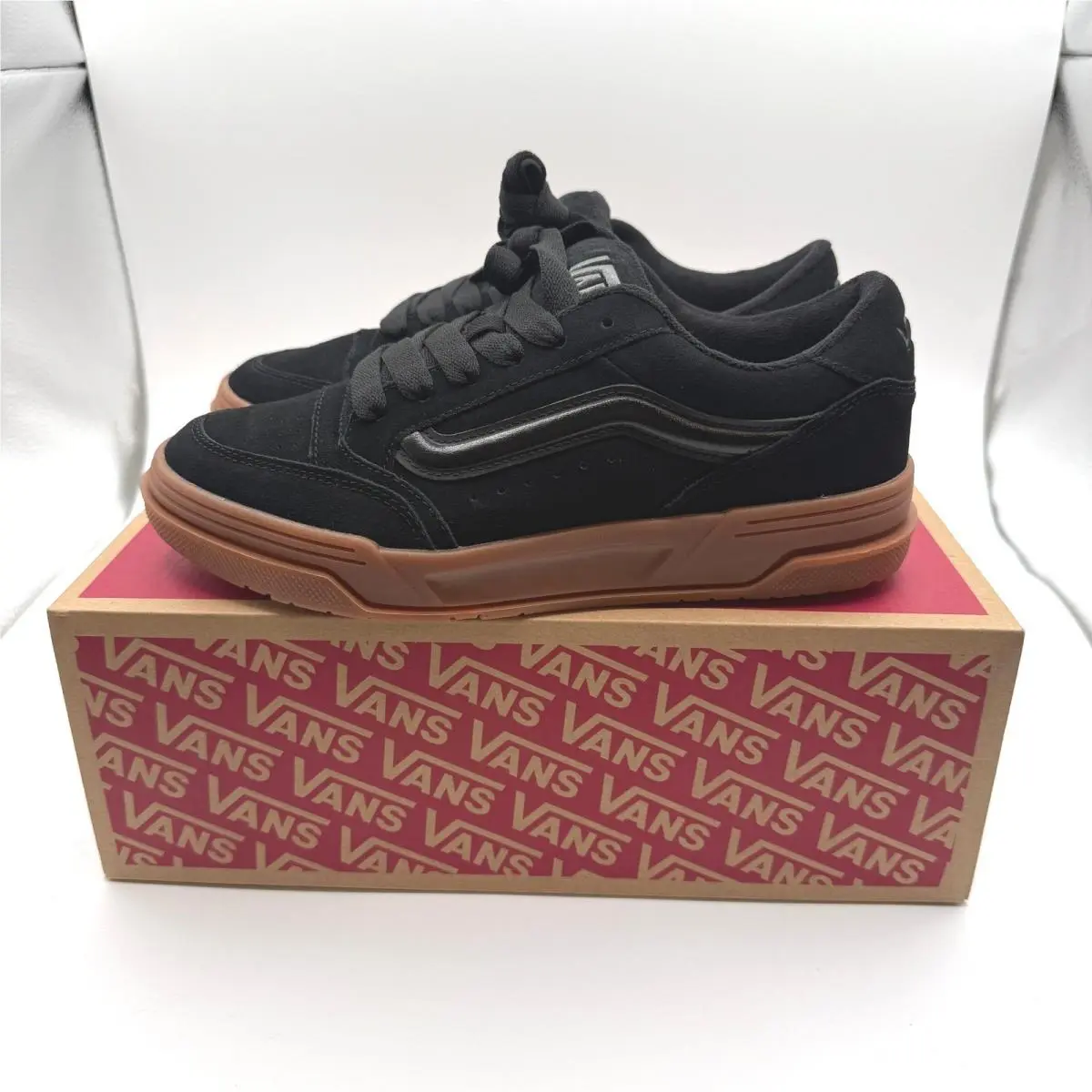 Vans Hylane Skate Sneakers Mens 8 Black Gum Sole Chunky Y2K Retro Low Top