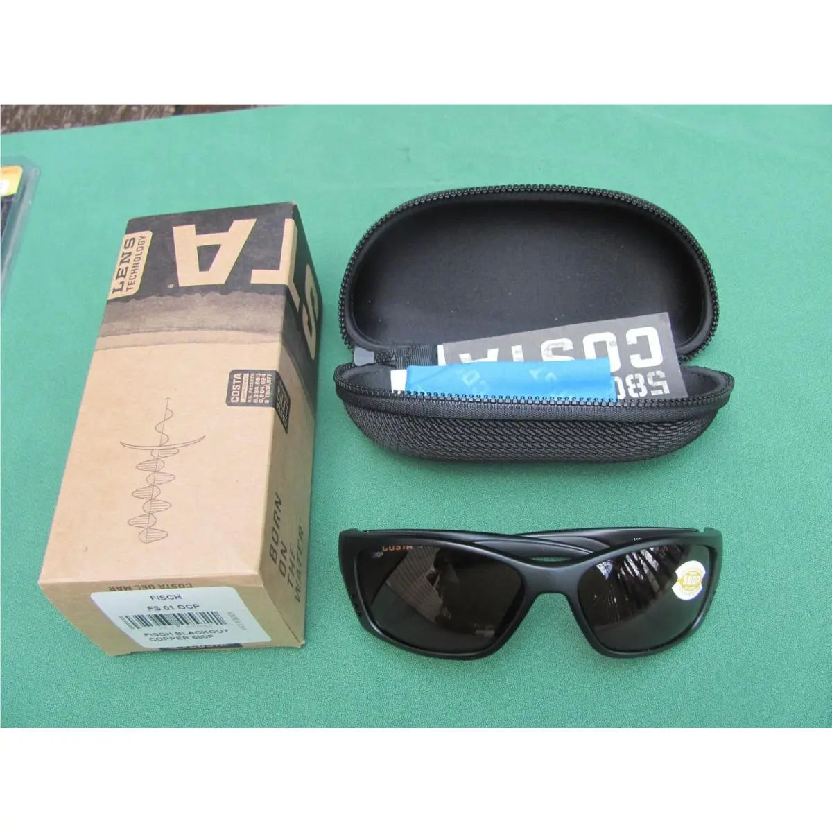 Costa Del Mar Fisch Blackout Copper Lens 580P Sunglass FS 01 Ocp