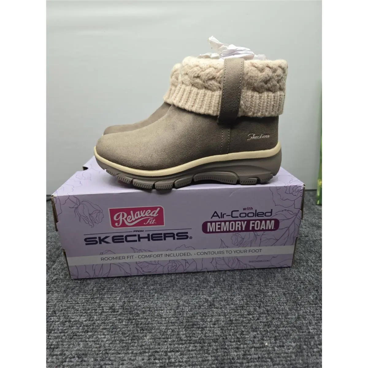 Skechers shoes - skechers relaxed fit memory foam 5 - Beige 15