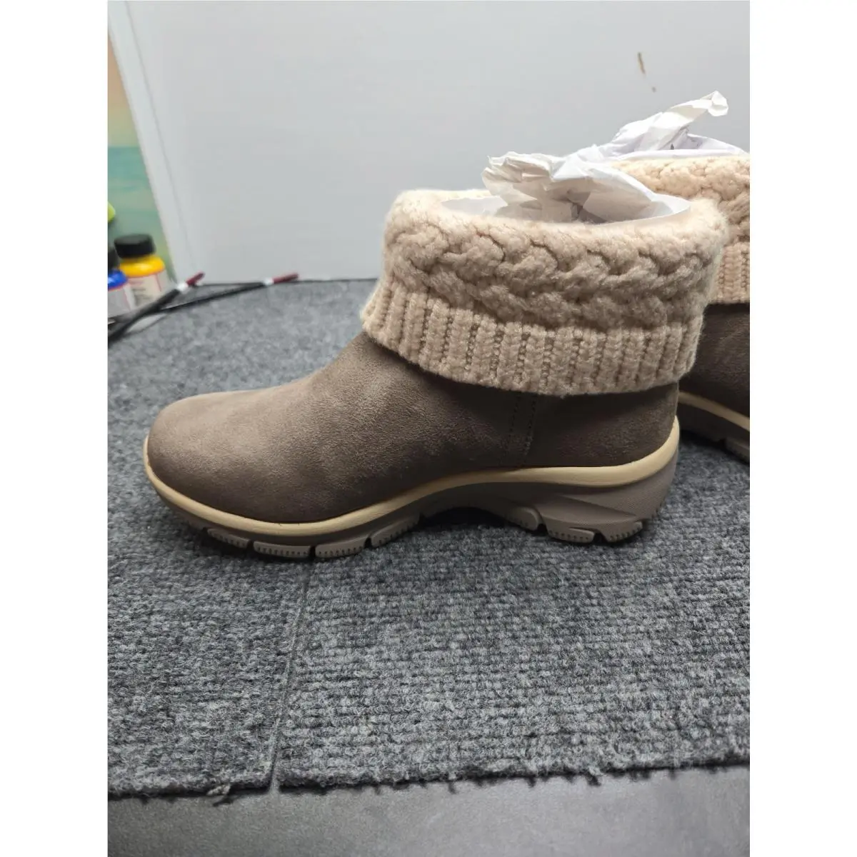 Skechers shoes - skechers relaxed fit memory foam 5 - Beige 7
