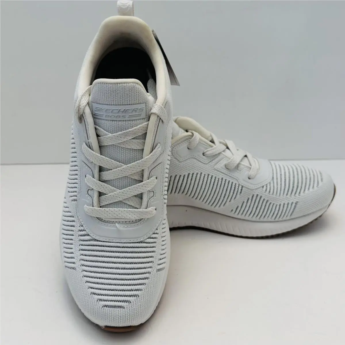 Skechers Women`s Bobs Sport Glam League Lightweight Sneakers White-sizes