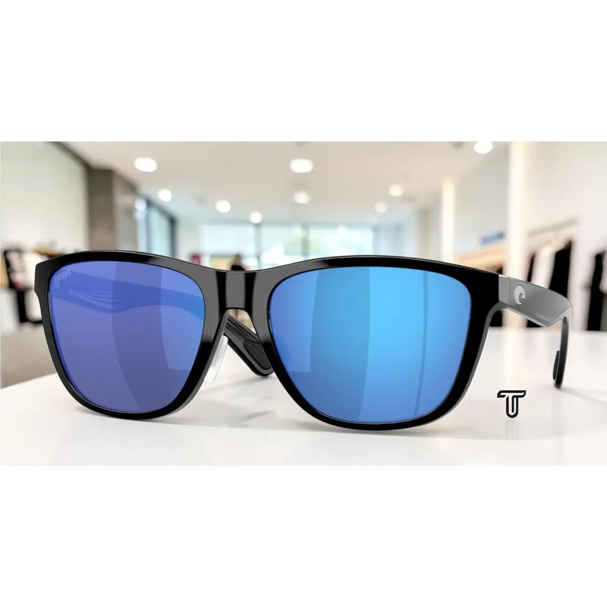 Costa 6S9124 01 Corrientes Black Blue Mirror Polarized 57 mm Unisex Sunglasses
