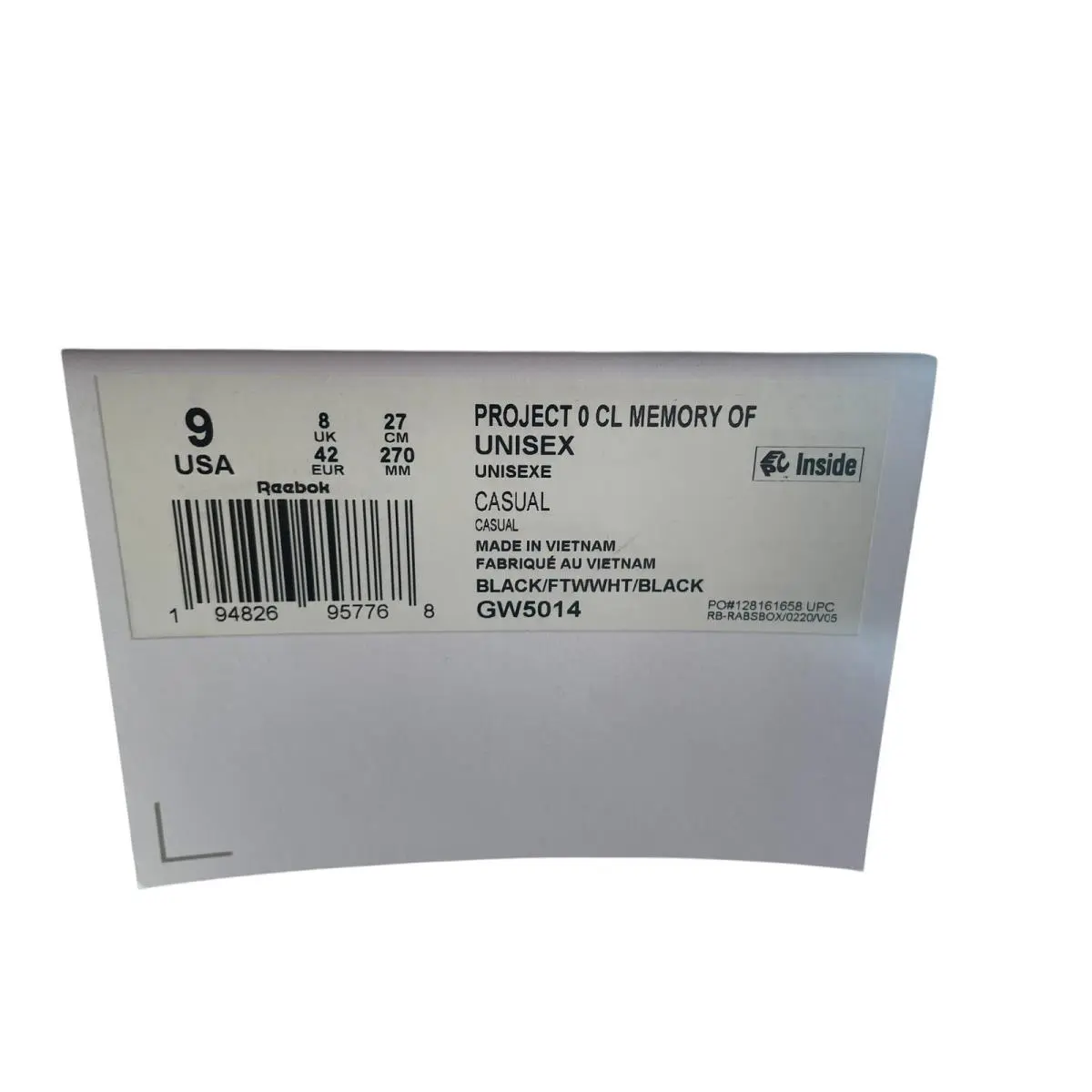 Reebok shoes - Project 0 CL Memory Of Maison Margiela - GW5014 - Black (UPC: 194826957768) 7