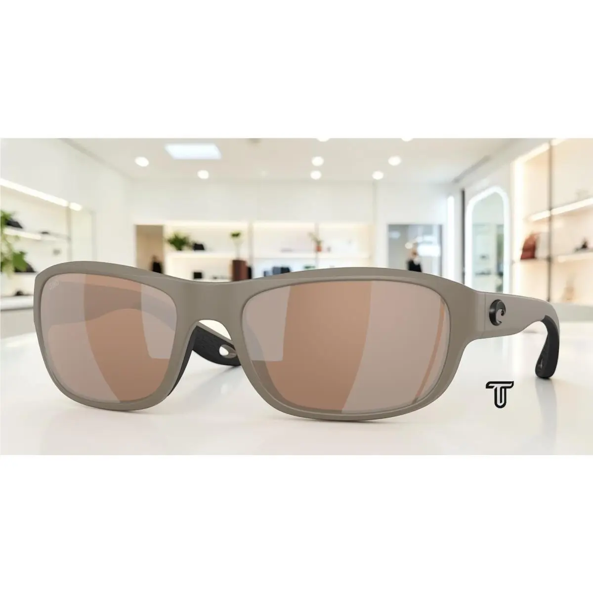 Costa 6S9119 11 Clipperton Sand Copper Silver Mir Polar 58mm Unisex Sunglasses
