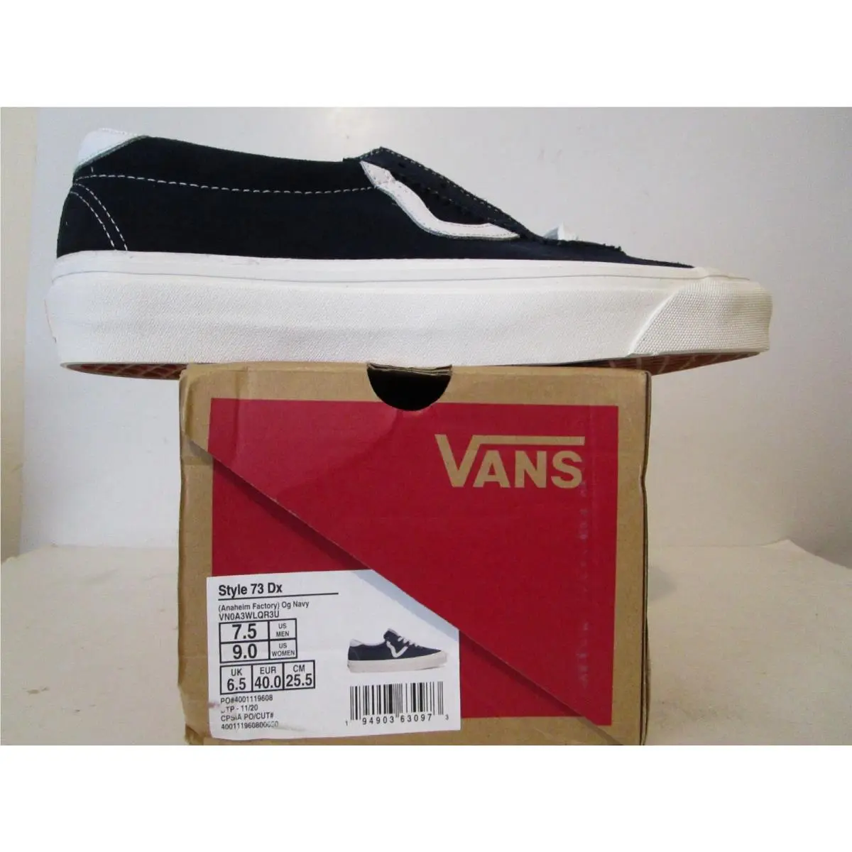 Vans Style 73 DX Anaheim Factory VNOA3WLQR3U Navy Size 7.5M/9W