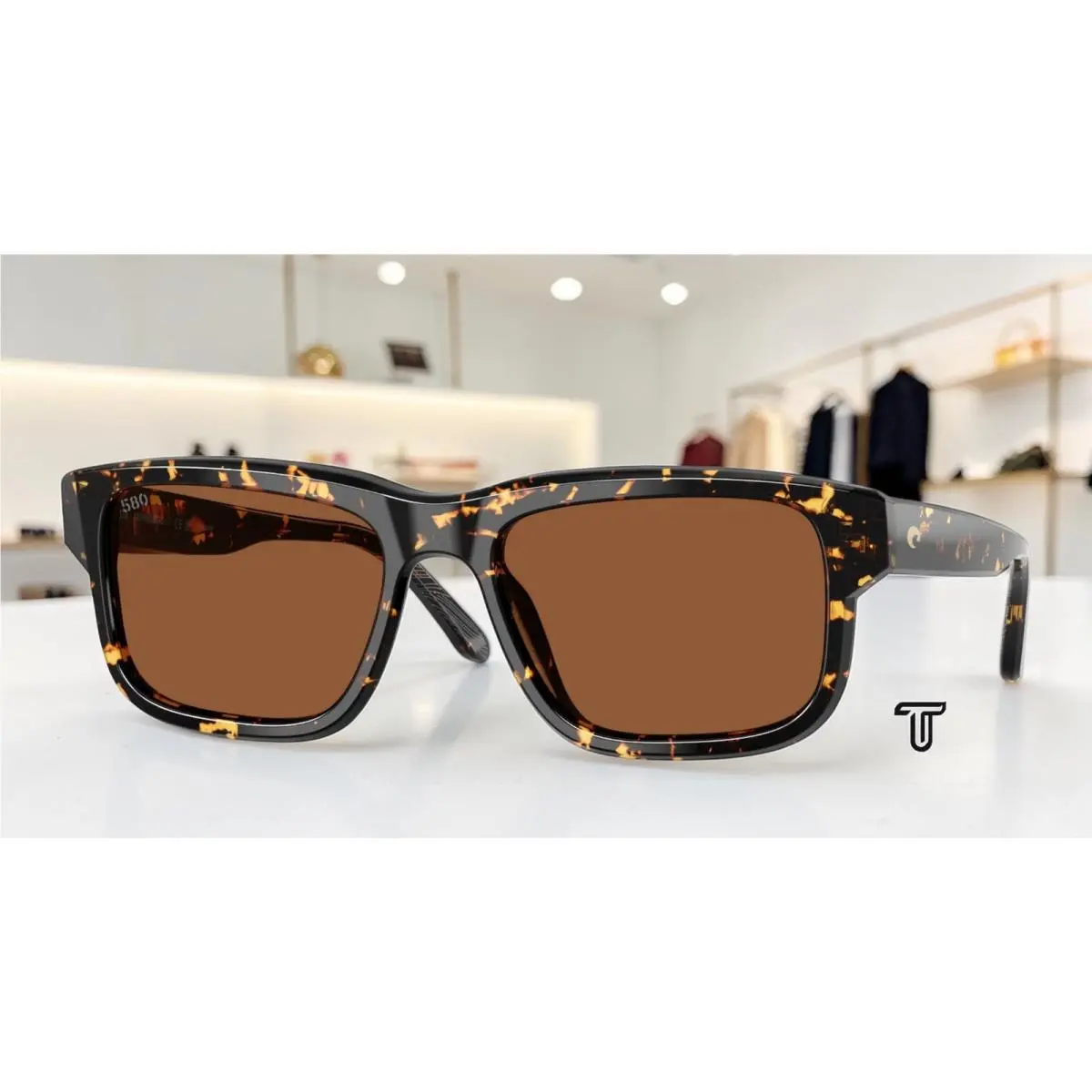 Costa 6S2020 202002 Shipwrecks Tortoise Copper Polarized 54 mm Unisex Sunglasses - Frame: Tortoise, Lens: Copper