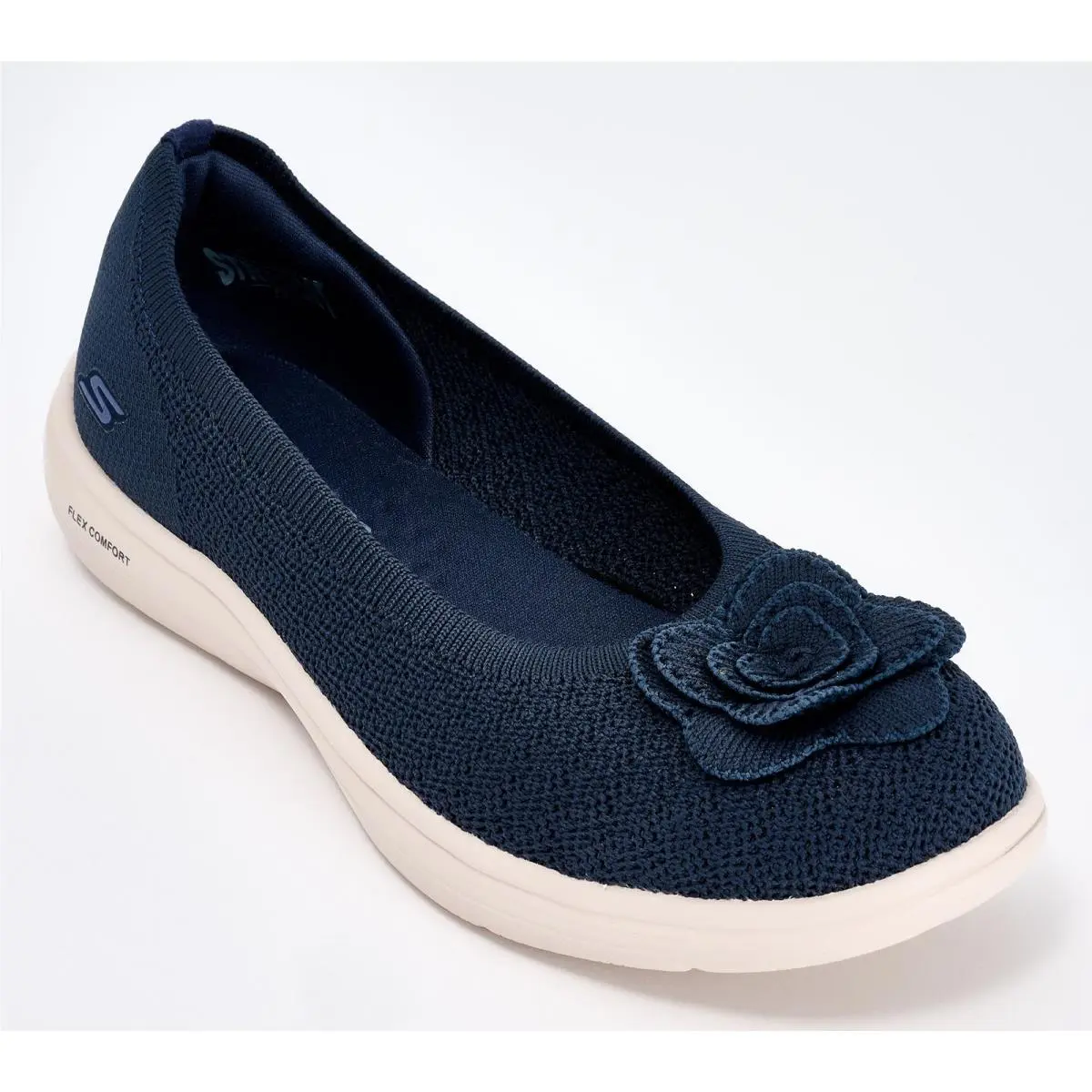 Skechers On-the-go Flex Radiant Washable Knit Skimmers-flora Navy 9/M