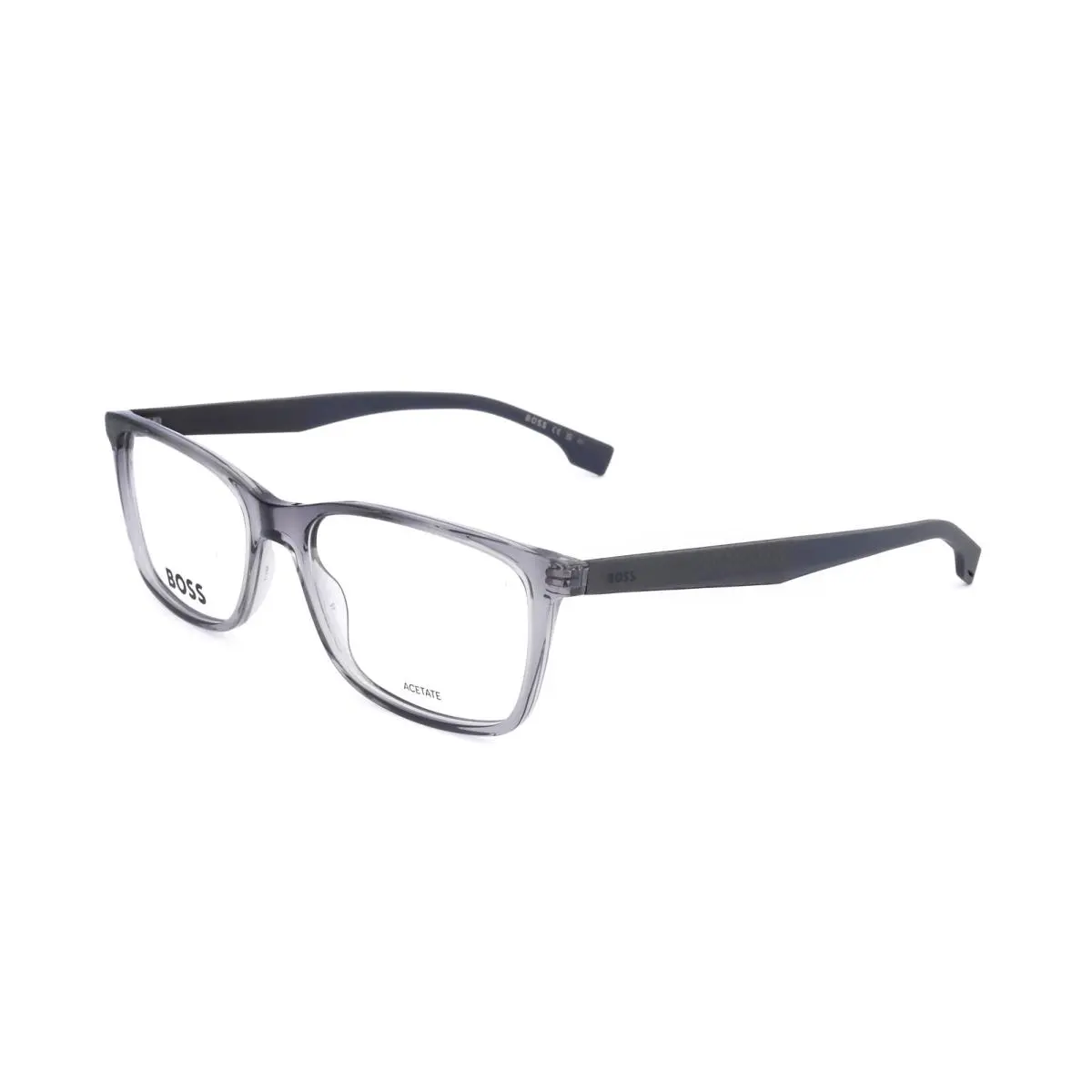 Men`s 55 mm Grey Eyeglasses BOSS1581-KB7-55 by Hugo Boss