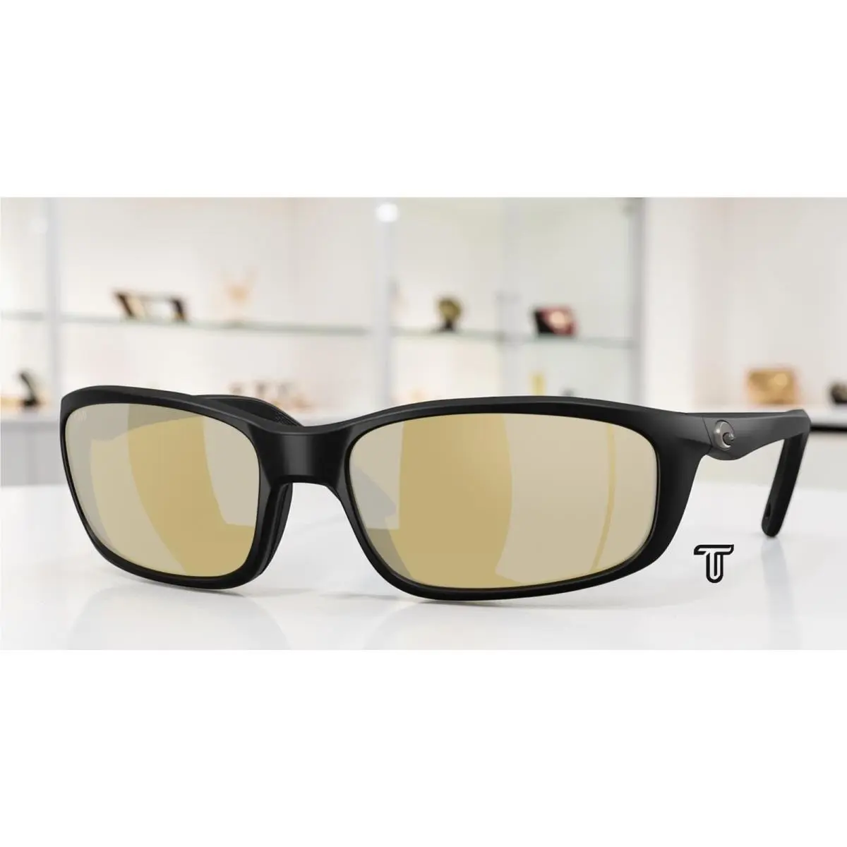 Costa 6S9134 07 Brine Ii Black Sunrise Silver Polarized 59 mm Men`s Sunglasses