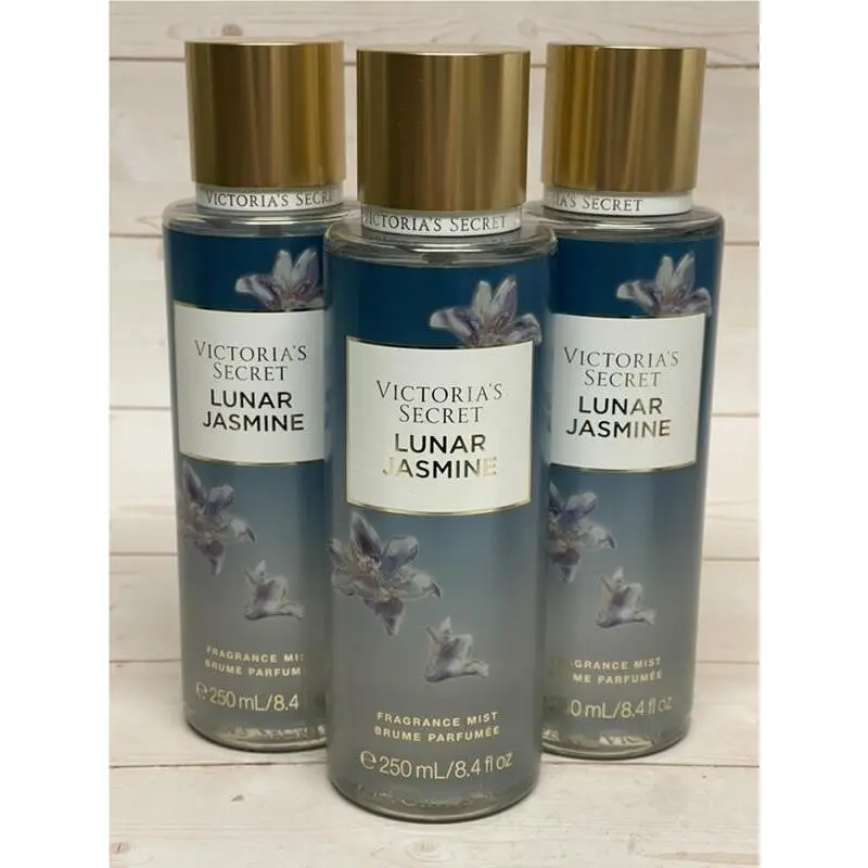 Victoria`s Secret Lunar Jasmine Fragrance Mist 8.4oz x3