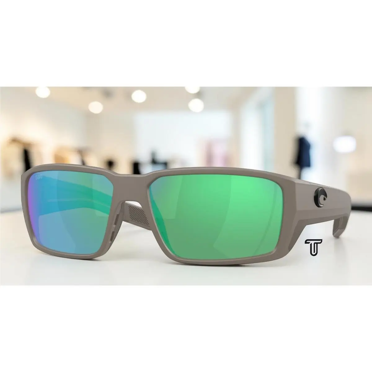 Costa 6S9079 907917 Fantail Pro Olive Shale Green Polarized 60mm Mens Sunglasses - Frame: Olive Shale, Lens: Green Mirror