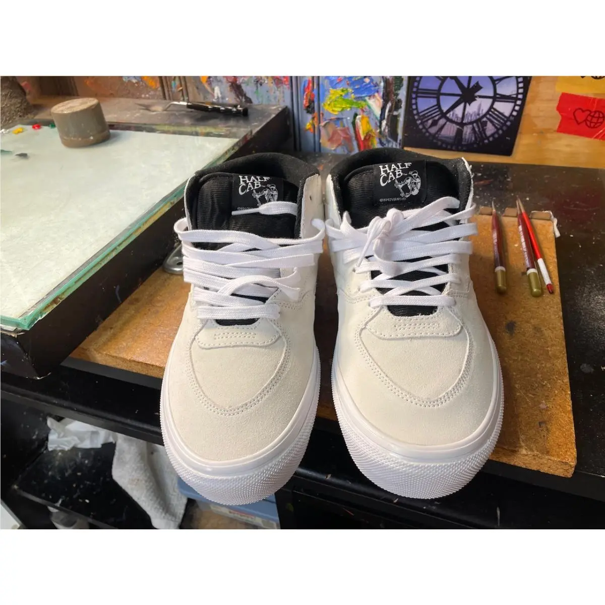 Vans shoes - Skate Half Cab - Skate Half Cab - VN0A5FCDYB2 - White 4