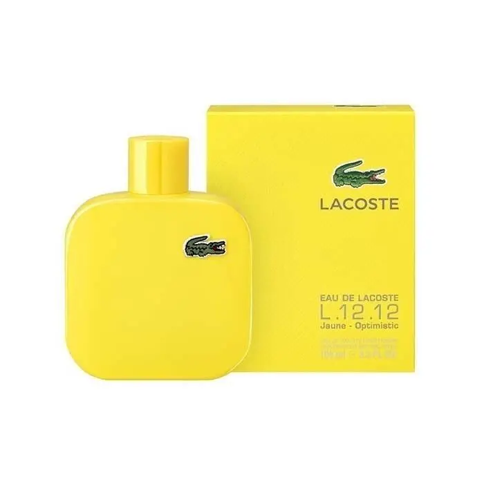 Eau de  L.12.12 Jaune Optimistic  3.3 Fl oz Edt For Men by Lacoste