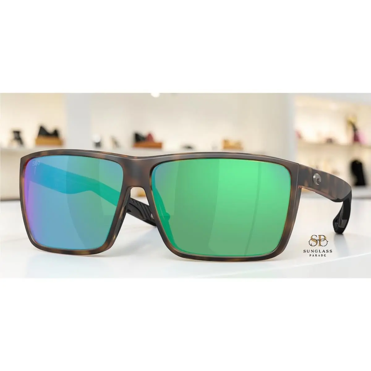 Costa 6S9121 10 Rincon Ii Tortoise Green Mirror Polarized 64 mm Men`s Sunglasses