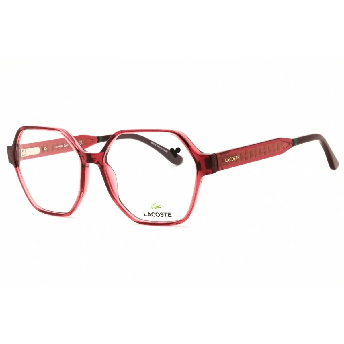 L400-601-55 Eyeglasses Frame Size 55mm 15mm 145mm Burgundy Women 886895 by Lacoste