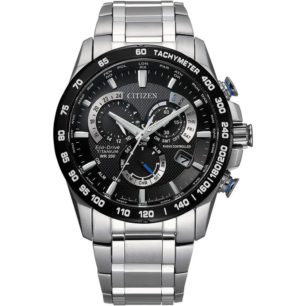 Citizen Men`s Eco-drive Sport Luxury Pcat Chronograph Watch