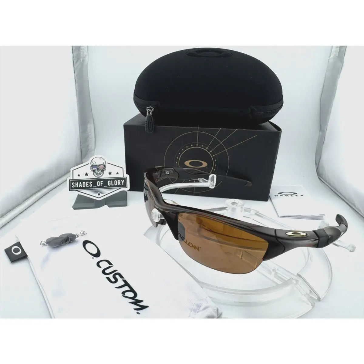 Oakley Half Jacket 2.0 Custom Rootbeer Prizm Tungsten Polarized Sunglasses 9144