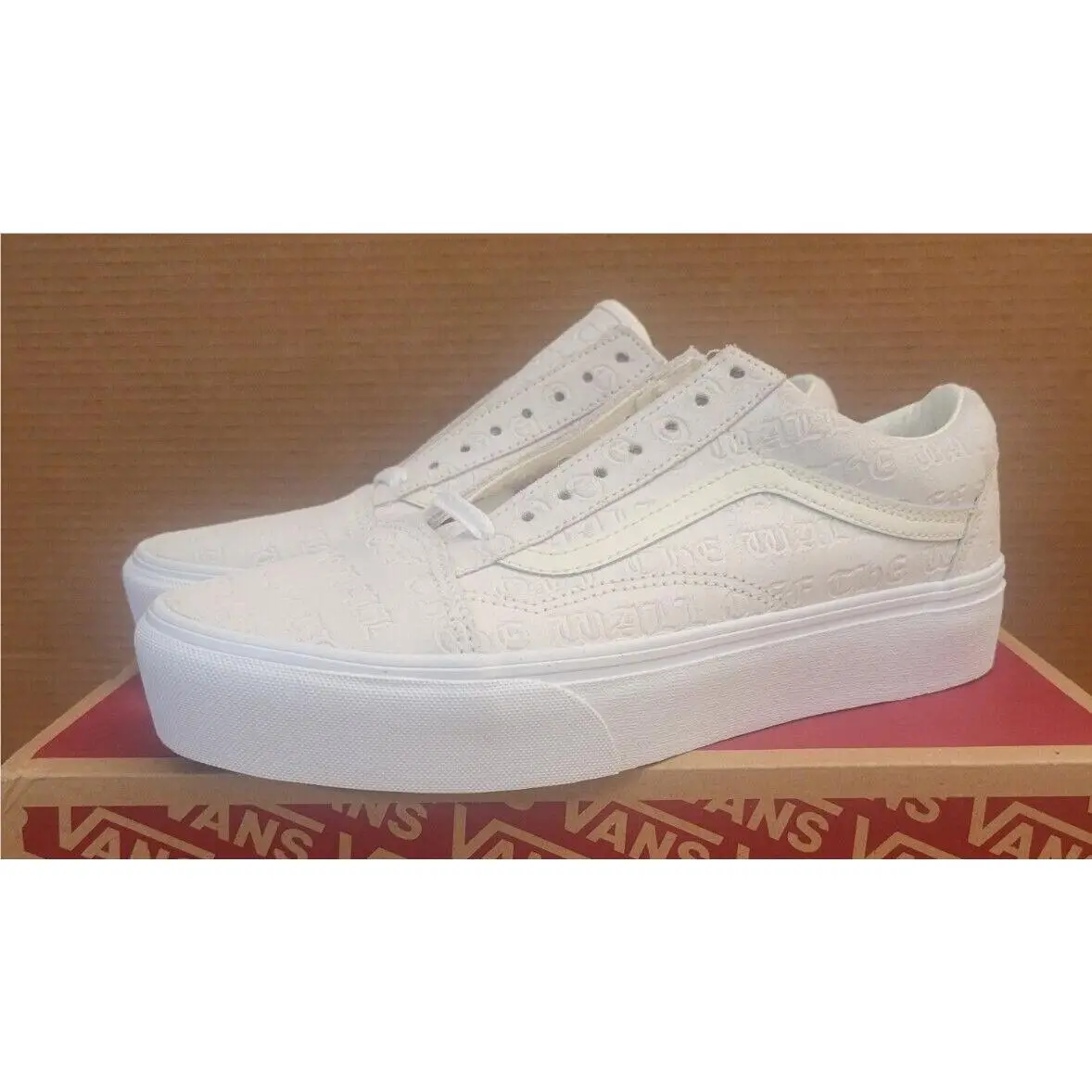 Vans Otw Old Skool Platform Size 9 Men Marshmallow VN0A3B3U4TE