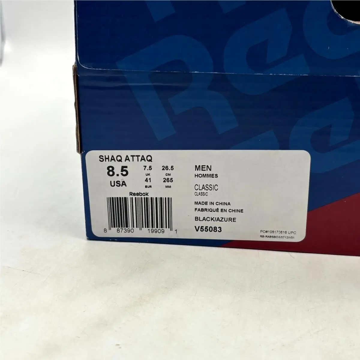 Reebok shoes - Reebok Shaq Attaq - Shaq Attaq - V55083 - Black (UPC: 887390199091) 7