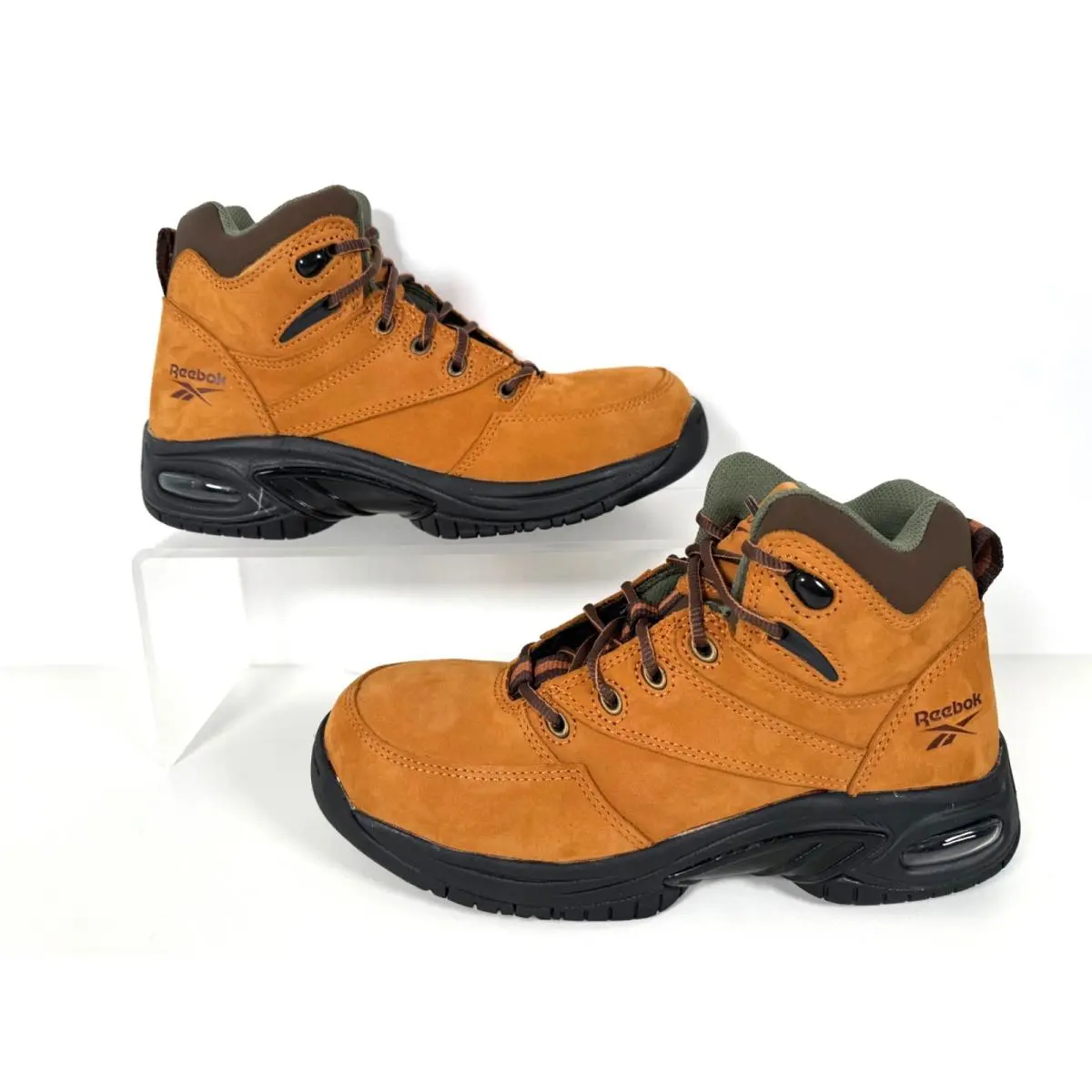 Reebok Tyak RB4388 Men`s Comp Toe Hiker Boots Tan 6.5M