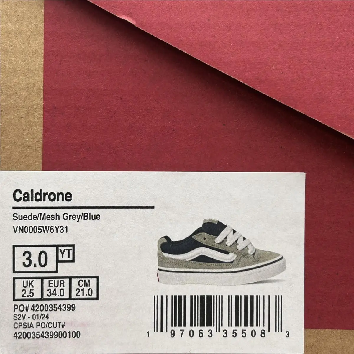 Vans shoes - VANS Caldrone - Caldrone - Gray/Blue (UPC: 197063355083) 9