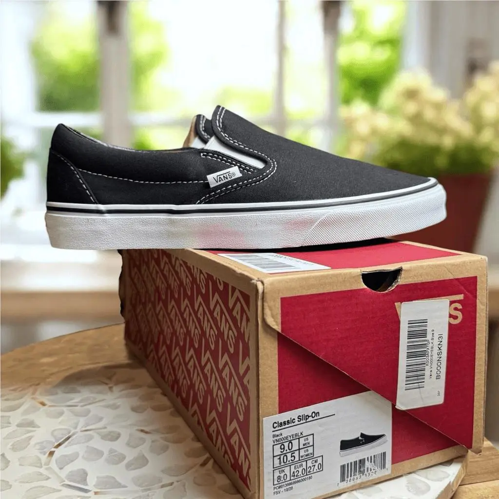 Vans shoes - VANS Slip On - Slip - Black, Exterior: Black 1