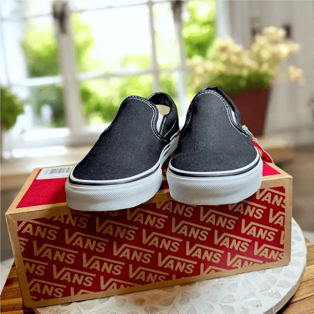 Vans shoes - VANS Slip On - Slip - Black, Exterior: Black 0