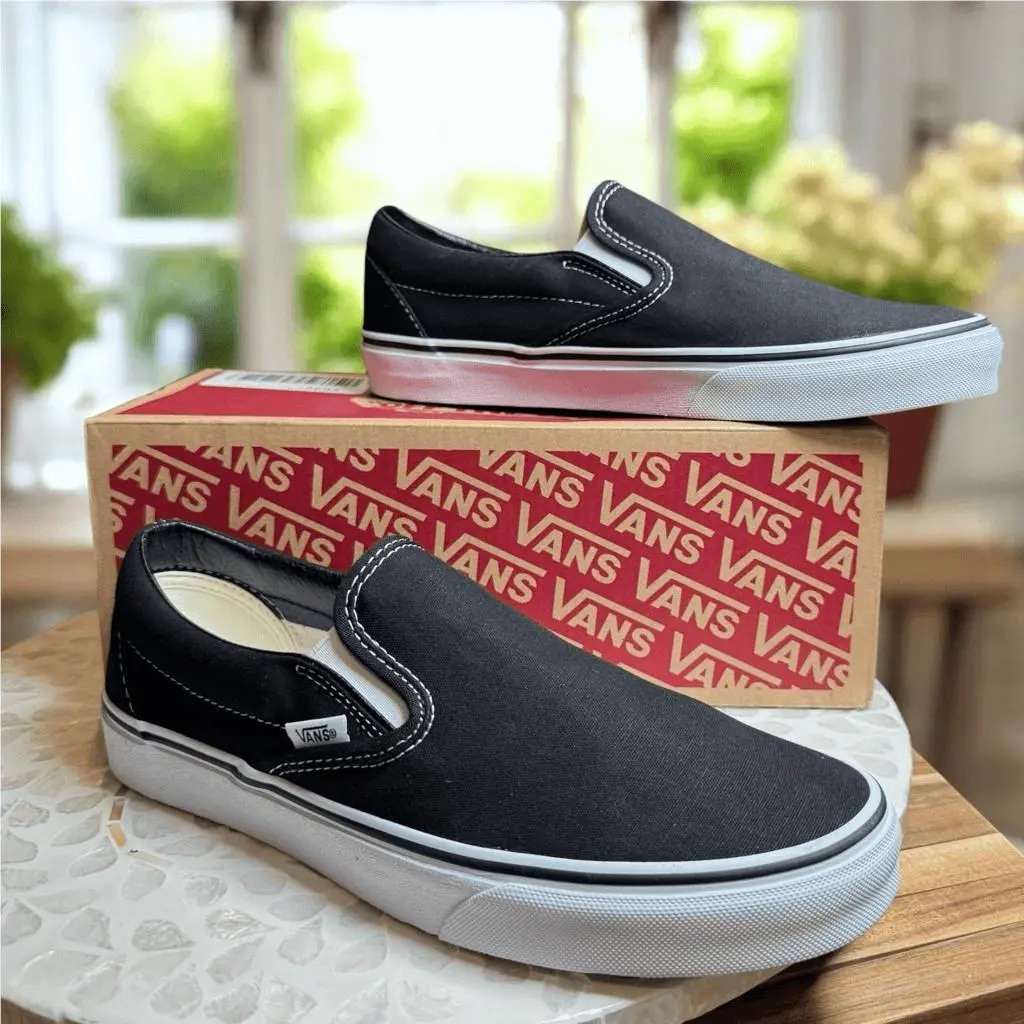 Vans shoes - VANS Slip On - Slip - Black, Exterior: Black 4
