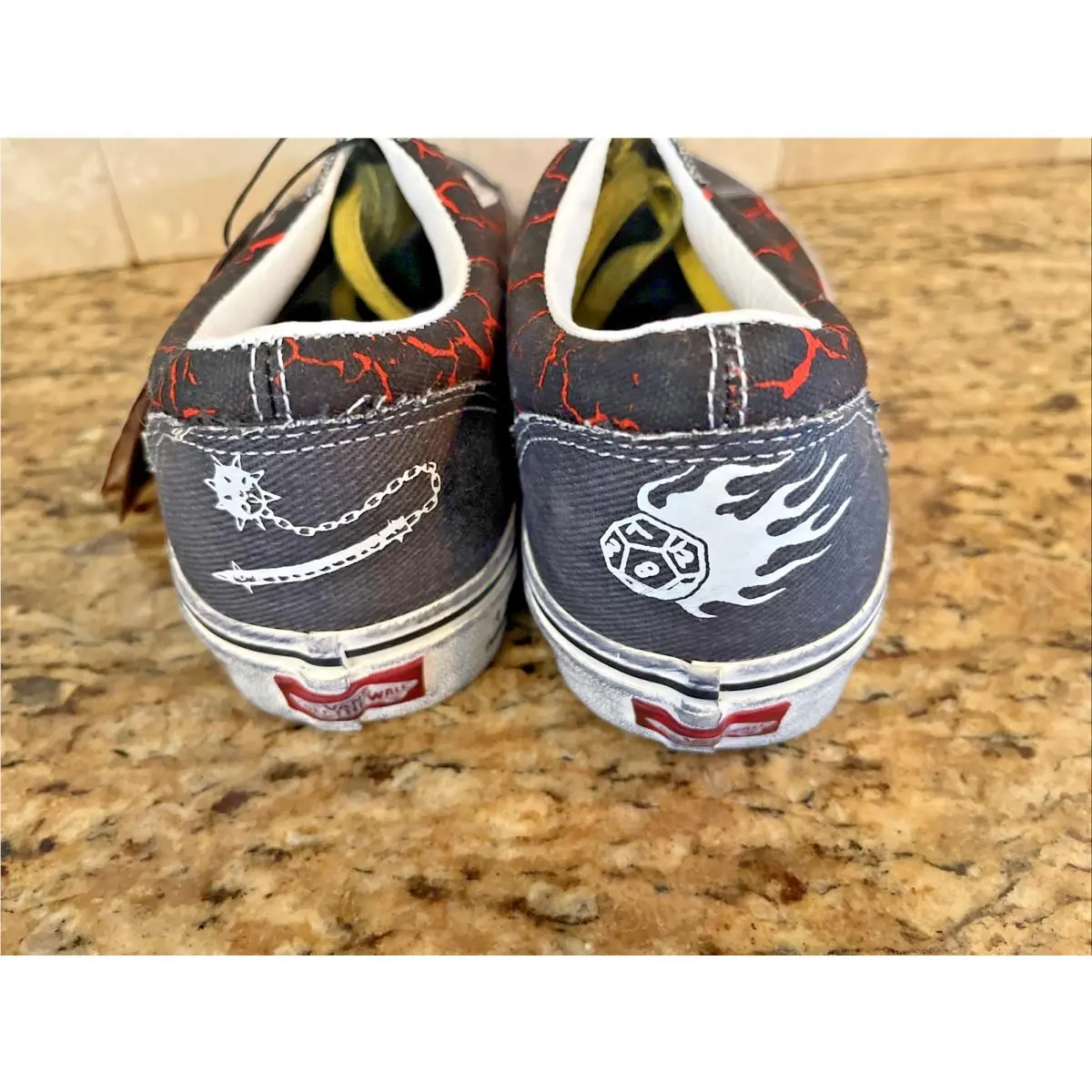 Vans shoes - VANS Style 36 - Style - VN0A3DZ3Y09 - Black, Manufacturer: Black/Red 5