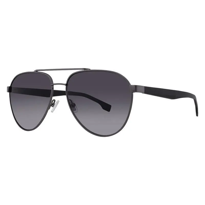 Hugo Boss Men`s Sunglasses BS 1485/S 0PTA/1I Dark Grey Gray Shaded Lens 60mm