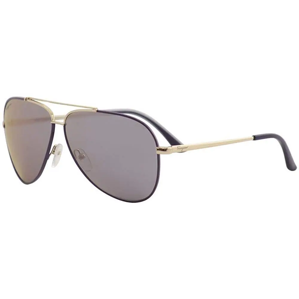 Sunglasses SF131S 736 Shiny Light Gold W Purple by Salvatore Ferragamo
