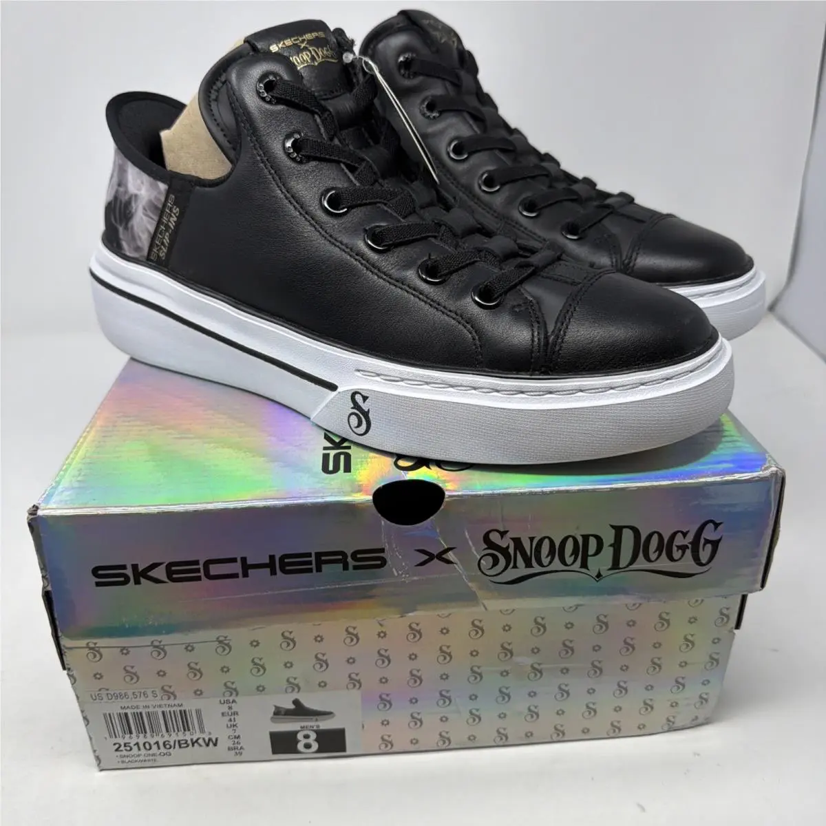 Skechers X Snoop Dog Snoop One OG In Black Men`s Size 8