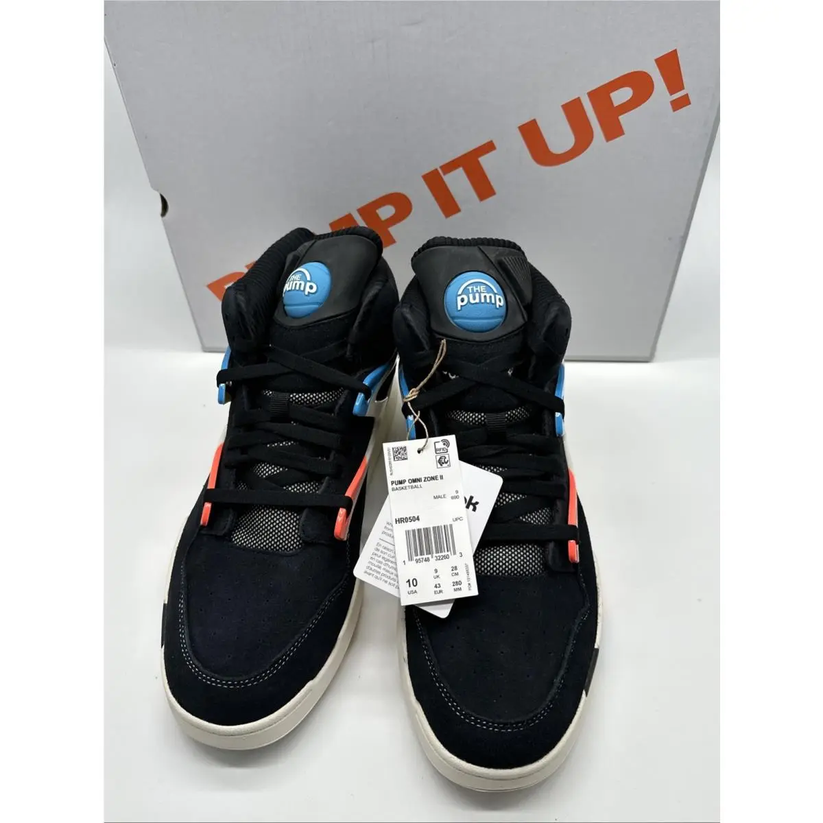 Reebok shoes - Reebok Pump Omni Zone II - HR0504 - Black, Manufacturer: Core Black/Chalk/Orange 2